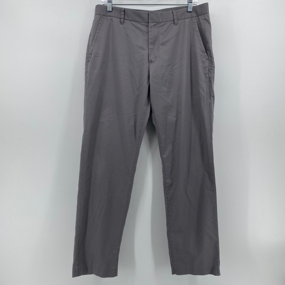 Bonobos Friday Chino Pants Mens 33x30 Grey Athletic Fit Twill Trousers